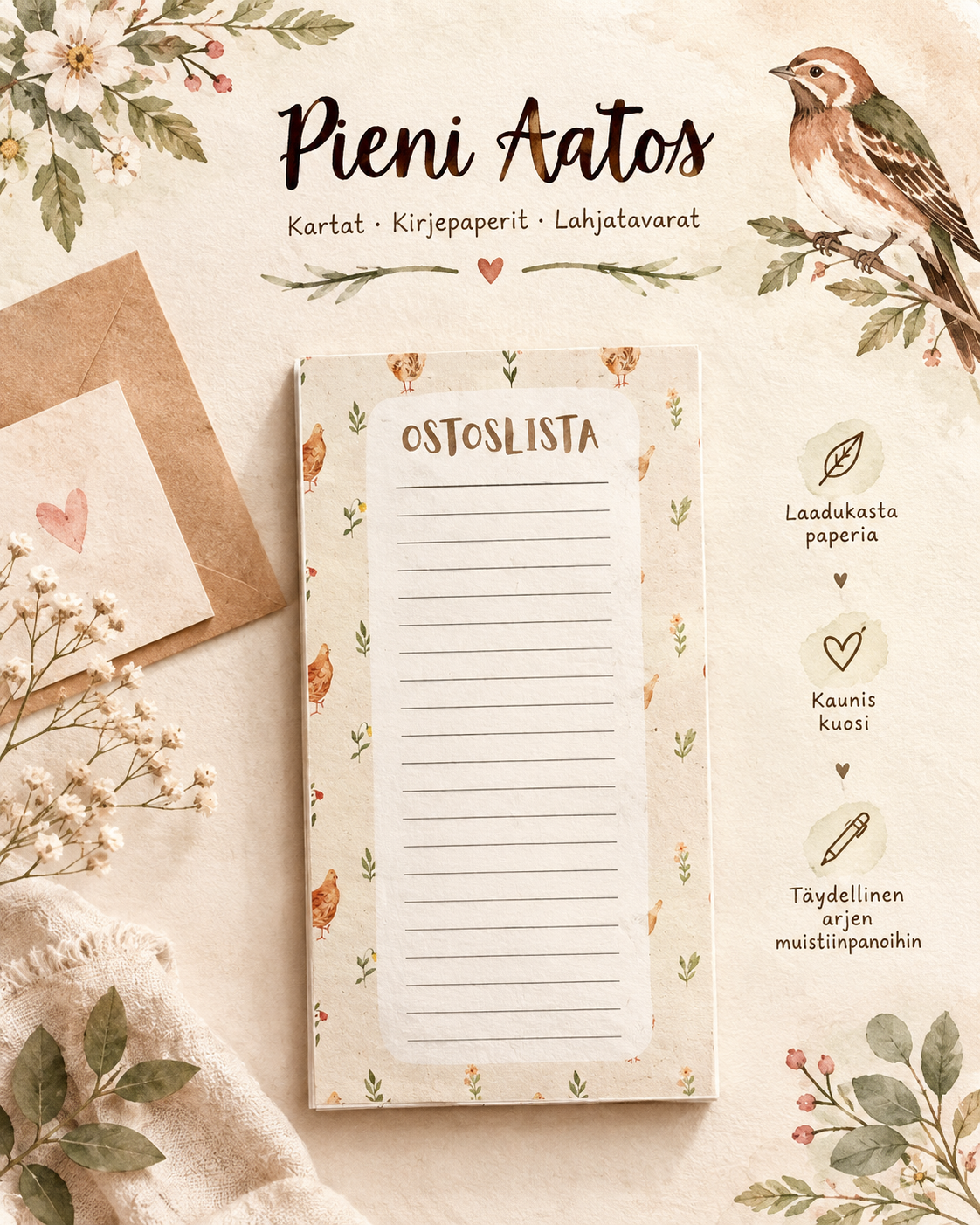 Shopping List Notepad with Magnet
